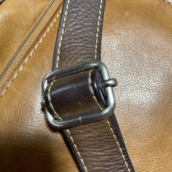 Fossil Vintage Patchwork Leather Crossbody Bag Cross Body Shoulder Adj. Strap - Picture 9 of 11